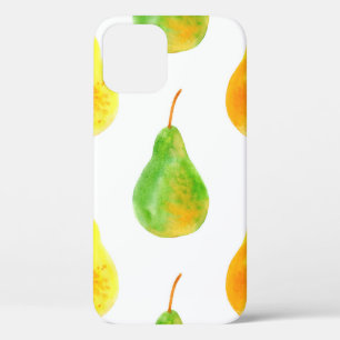 Pear fruits seamless pattern iPhone 12 case