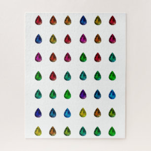 Pear Gemstones in All Colours Gemological Puzzle