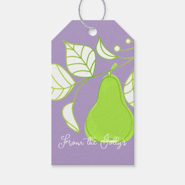 Pear  gift tags (Front)