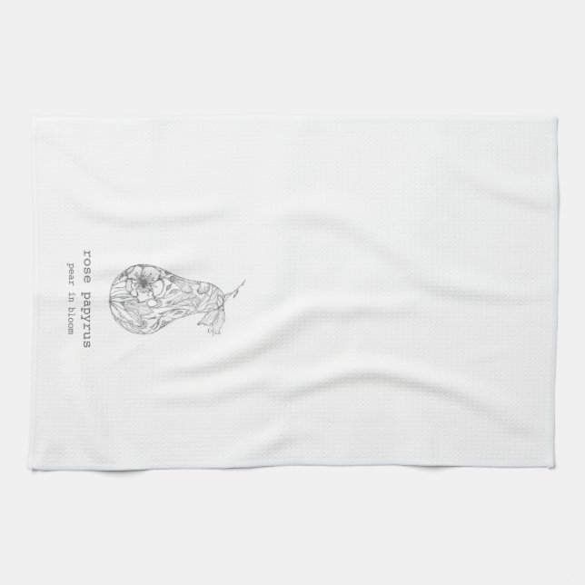 Pear in Bloom Tea Towel (Horizontal)