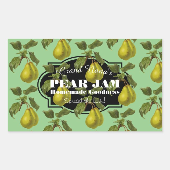 Pear Jam Label Vintage Style (Front)