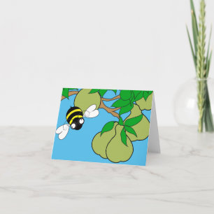 Pear Note Card (Blank Inside)