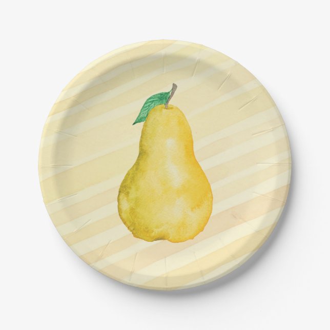 Pear Paper Plate (Front)