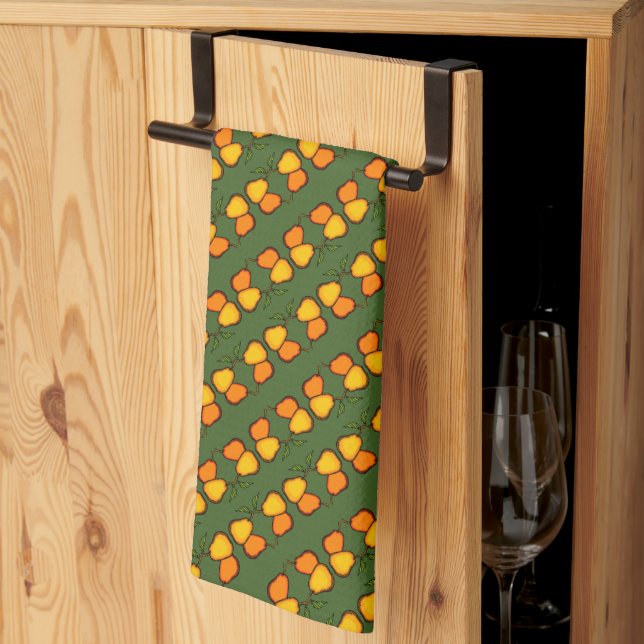 Pear Pears Fruit  Tea Towel (Thirds Fold)