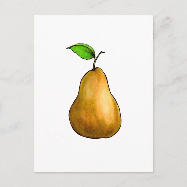 Pear Postcard (Front)