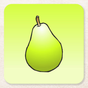 Pear Pulp board coaster