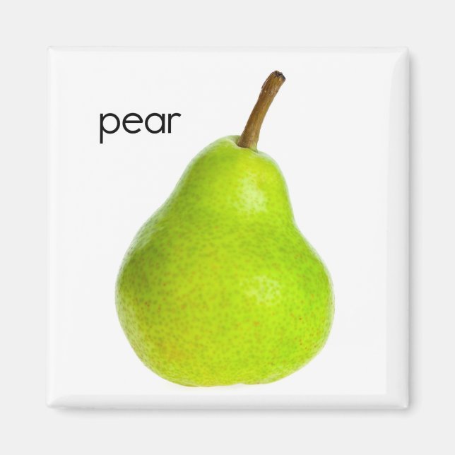 Pear Refrigerator Magnet (Front)