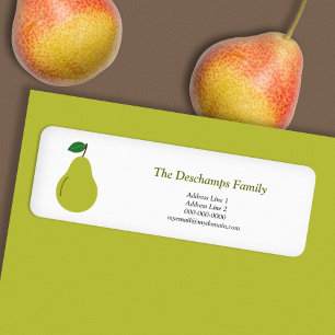 Pear Return Address Label