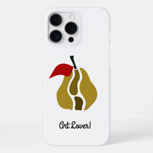 Pear Splitting Art iPhone Case (Back)