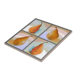Pear Still Life Group  Tile
