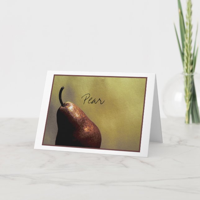 Pear, Still Life, Photography, colour, template (Front)