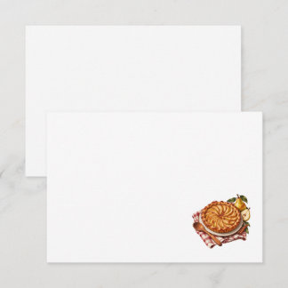 Pear Tart Blank Recipe Card