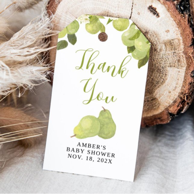 Pear Theme Favour Gift Tags (Creator Uploaded)