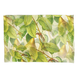 Pear Tree Branches & Pears Pattern  Pillowcase