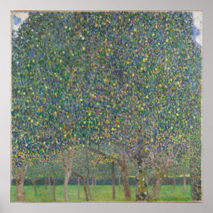 Pear Tree — Gustav Klimt (1903)   Square Wall Art