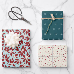 Pear Tree Holiday Wrapping Paper Sheet
