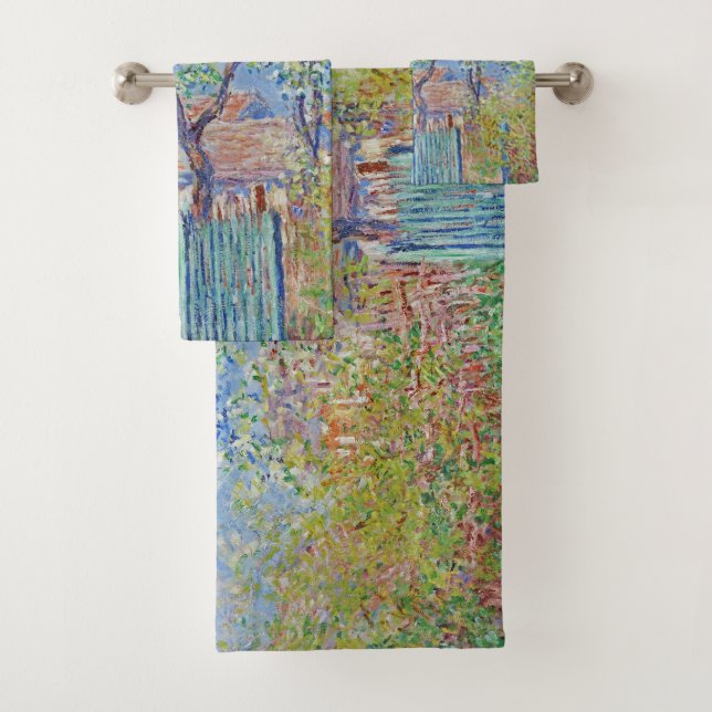 Pear Tree in Flower - Claude Monet Bath Towel Set (Insitu)