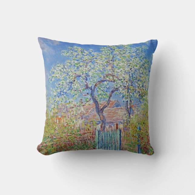 Pear Tree in Flower - Claude Monet Cushion (Front)