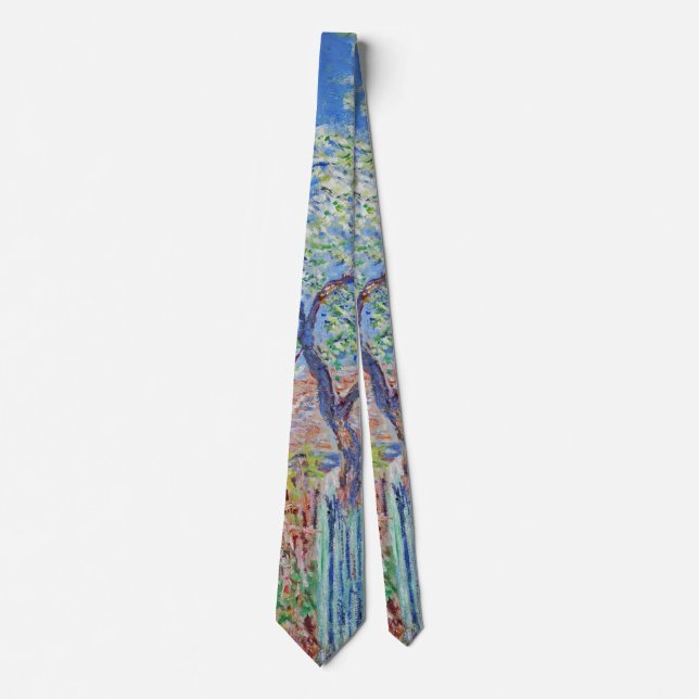 Pear Tree in Flower - Claude Monet Tie (Front)