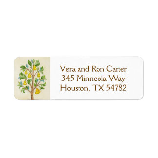 Pear Tree return address label