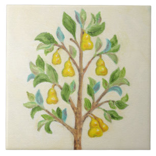 Pear Tree wall tile
