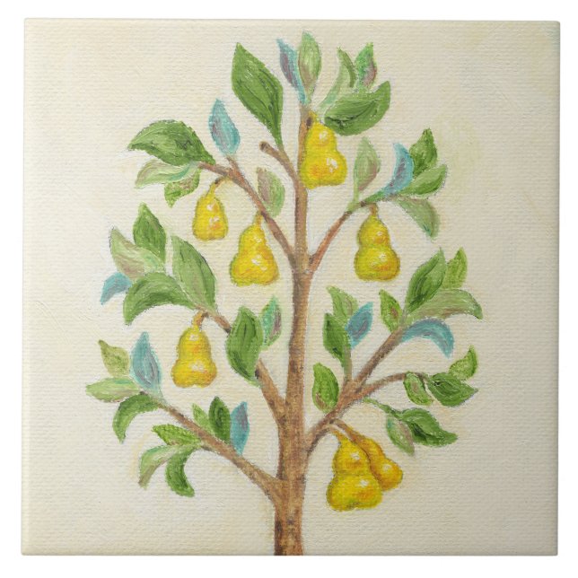 Pear Tree wall tile (Front)