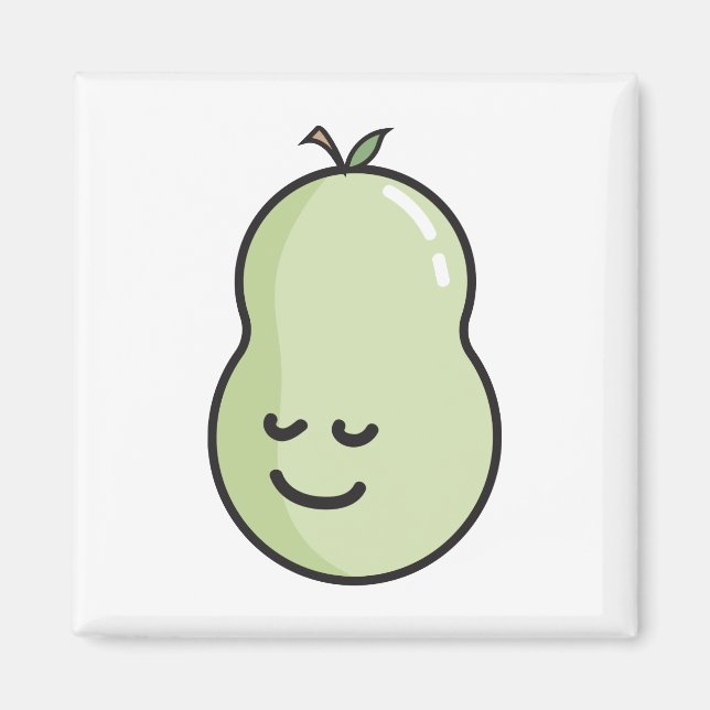Pear with a smile magnet (Front)