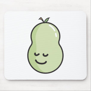 Pear with a smile mouse mat