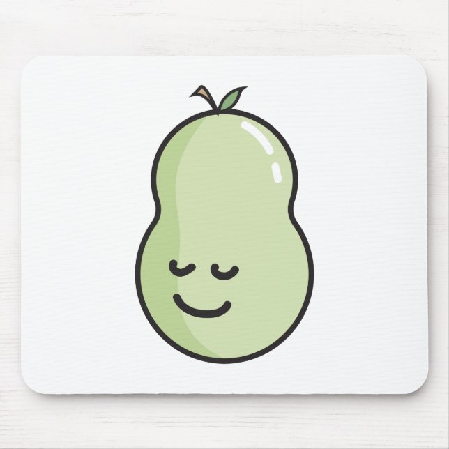 Pear with a smile mouse mat (Front)