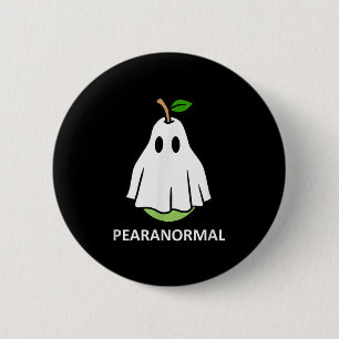 Pearanormal Cute Ghost Pear Halloween Costume Funn 6 Cm Round Badge