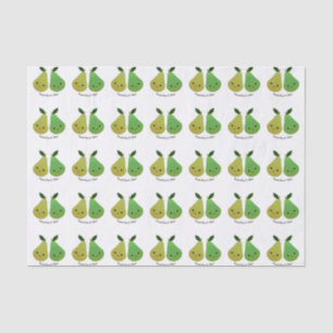 Pearfect Pear Kawaii Pears Tissue Paper