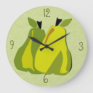 PEARfect Pear (mint) Wall Clock