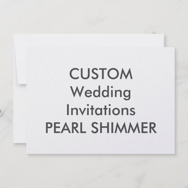 PEARL 110lb 6.25" x 4.5" Wedding Invitations (Front)