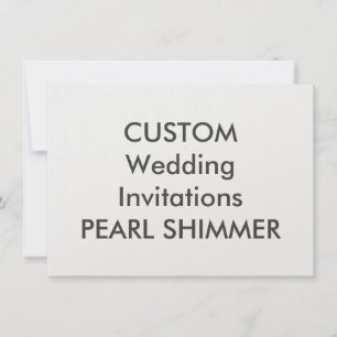 PEARL 110lb 6.25" x 4.5" Wedding Invitations
