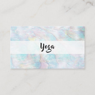 *~* Pearl Abalone Yellow Blue Pink Pastel Business Card
