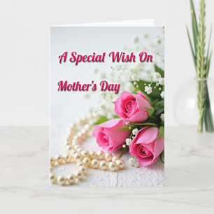 Pearl Accent Mothers Day Card