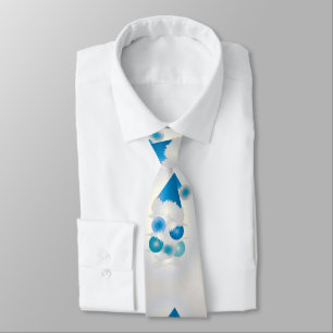 Pearl and blue for Christmas Tie
