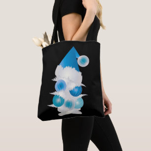 Pearl and blue for Christmas Tote Bag