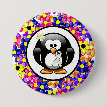 Pearl Awareness Ribbon Penguin
