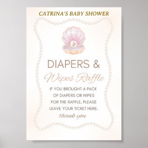 Pearl Baby Shower Game Sign