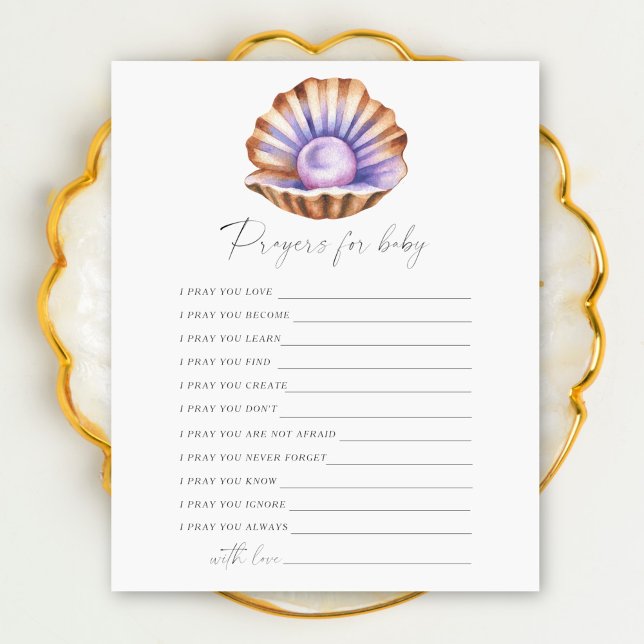 Pearl baby shower - prayers for baby game (Creator Uploaded)