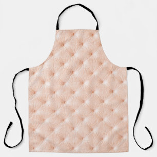 Pearl beige leather texture apron