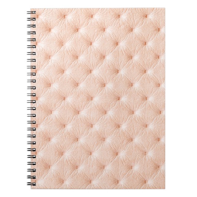 Pearl beige leather texture notebook (Front)