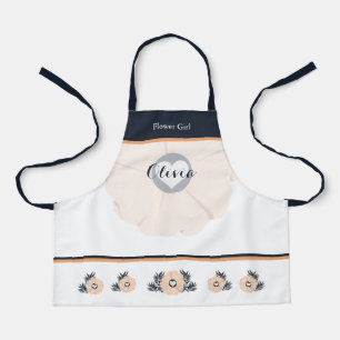 Pearl Black Watusi Tacao Flower Girl Wedding Apron