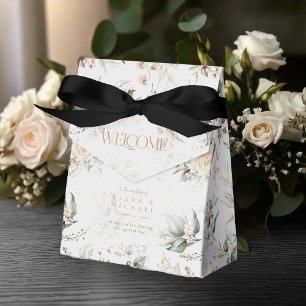 Pearl Blush Floral Pattern ID989 Favour Box