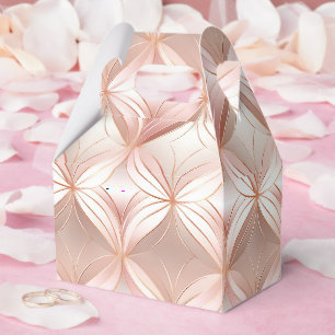 Pearl Blush Pink Rose Gold Favour Box