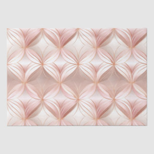 Pearl Blush Pink Rose Gold Floral Wedding  Tissue Paper