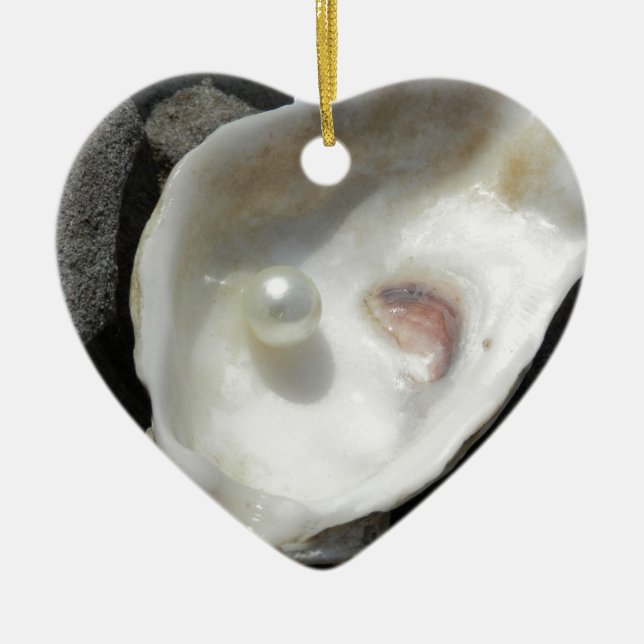 Pearl Ceramic Tree Decoration (Front)