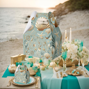 Pearl Coast Elegance Seafoam Nautical Favour Box