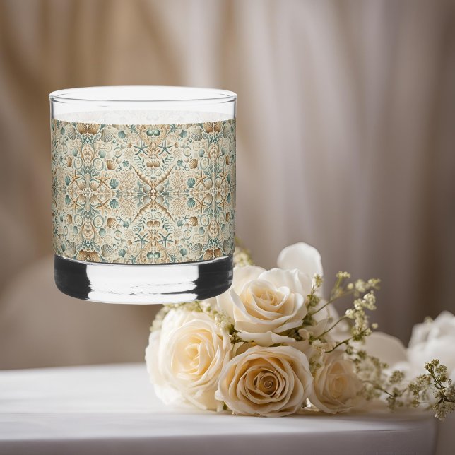  Pearl Coast Elegance Shells Printed Rocks Glasses (Creator Uploaded)